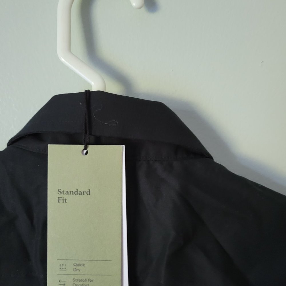 Goodfellow Black Dress Shirt Button Up Men's Small Long Sleeve Collard NWT - Picture 6 of 6